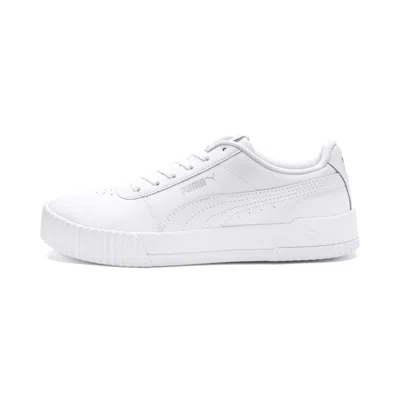 Puma Women's Carina Leather Casual Sneakers From Finish Line In White