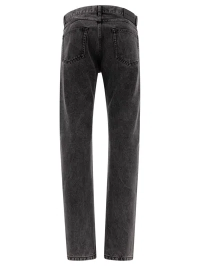Alexander Mcqueen Alexander Mc Queen "metal Plate" Jeans In Black