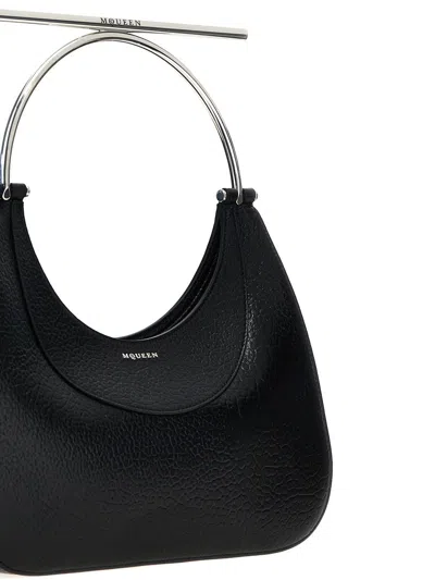 Alexander Mcqueen Mcqueen T-bar Crossbar Leather Handbag In Black