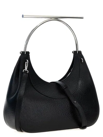 Alexander Mcqueen Mcqueen T-bar Crossbar Leather Handbag In Black