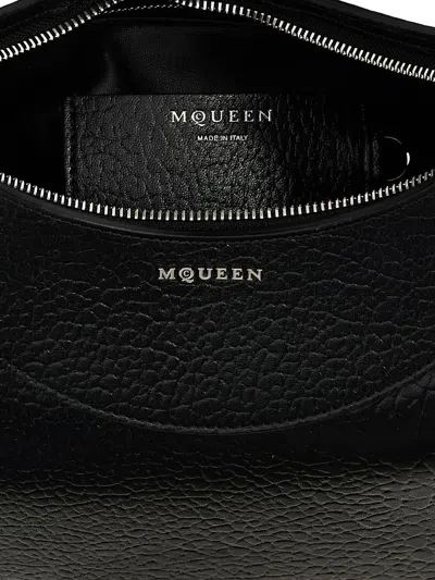 Alexander Mcqueen Mcqueen T-bar Crossbar Leather Handbag In Black