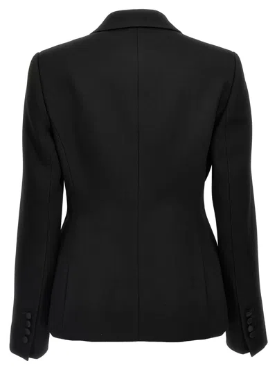 Dolce & Gabbana Tuxedo Blazer With Peak Lapel And Structured Shoulders In Black
