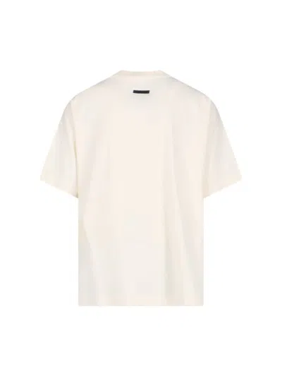 Fear Of God 8 Oversized Logo-print Cotton-jersey T-shirt In White