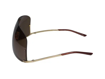 Gucci Sunglasses In Gold Gold Brown