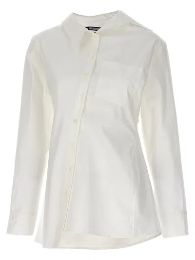 Jacquemus White Les Sculptures 'la Chemise Pablo' Shirt In White