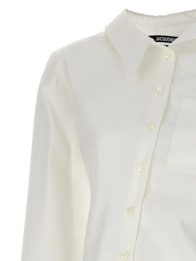 Jacquemus White Les Sculptures 'la Chemise Pablo' Shirt In White