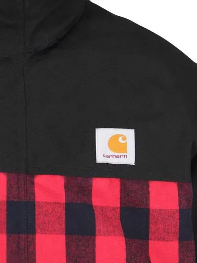 Junya Watanabe Checkered Cotton Jacket In Red