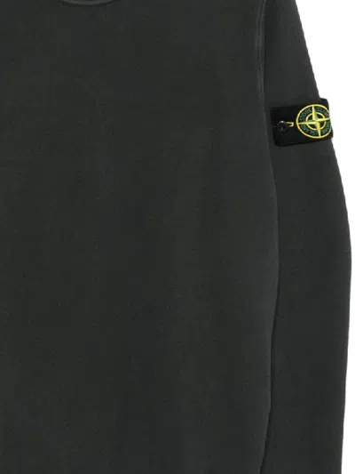 Stone Island Lightweight Wool Crew Neck Pullover In Blue