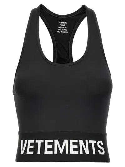 VETEMENTS VETEMENTS 'LOGO SPORTS' SPORTY TOP 