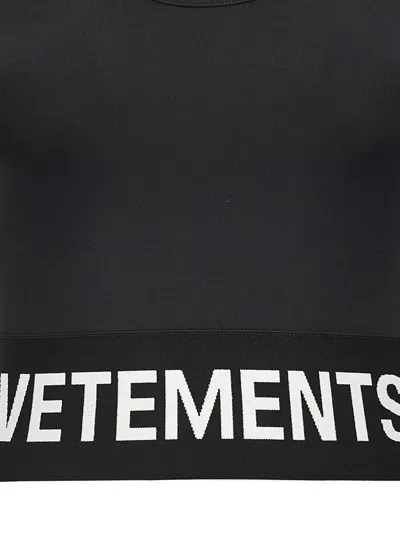 VETEMENTS VETEMENTS 'LOGO SPORTS' SPORTY TOP 