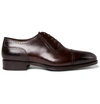 TOM FORD AUSTIN CAP-TOE BURNISHED-LEATHER OXFORD BROGUES