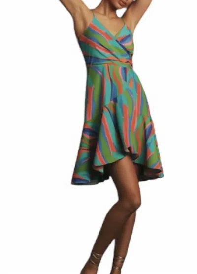 Hutch Zina Wrap Midi Dress In Multi