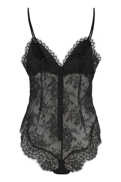 Shop Zimmermann Lace Bodysuit In Black