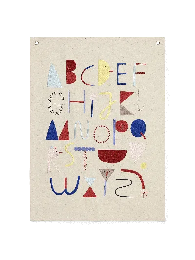 Ferm Living Alphabet Fabric Poster