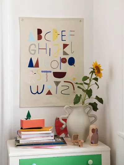 Ferm Living Alphabet Fabric Poster