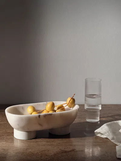 Ferm Living White Alza Bowl
