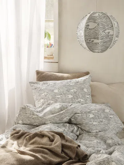 Ferm Living Stream Embroidered Textile Lampshade