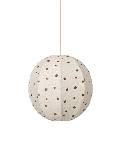 Ferm Living Dots Embroidered Textile Lampshade