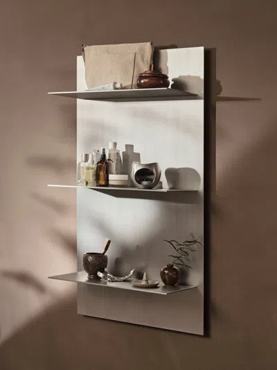 Ferm Living Lager Wall Shelf In Aluminium