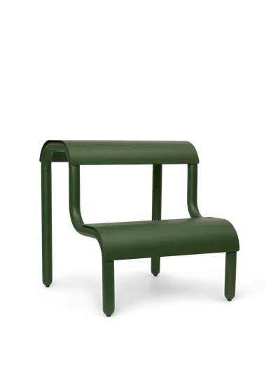 Ferm Living Green Large Ceramic Basket Vase