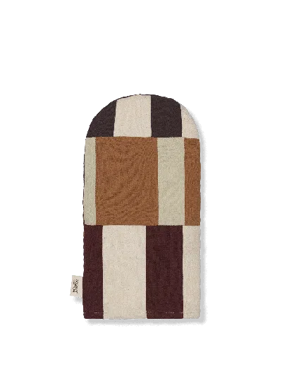 Ferm Living Section Oven Mitt In Brown