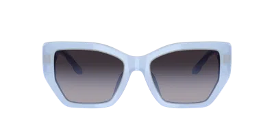 Tory Burch Geometric Sunglasses, 53mm In Grey Gradient