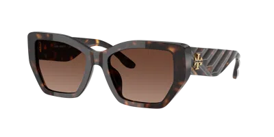 Tory Burch Women's Polarized Sunglasses Ty7187u In Brown Gradient Polar