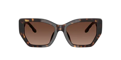 Tory Burch Women's Polarized Sunglasses Ty7187u In Brown Gradient Polar