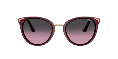 Vogue Eyewear Woman Sunglass Vo5230s In Violet Gradient Grey