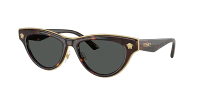 Versace Woman Sunglass Ve2273 In Dark Grey