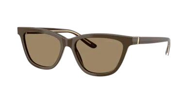 Giorgio Armani Acetate Cat-eye Sunglasses In Brown