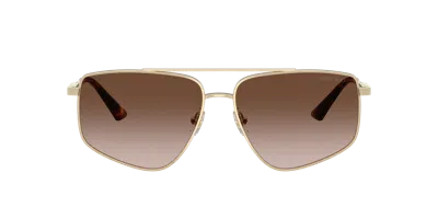 Jimmy Choo Joss 58mm Gradient Square Sunglasses In Gold