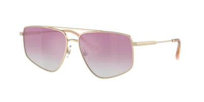 Jimmy Choo Woman Sunglass Jc4011 In Clear Gradient Fuxia Mirror Silver