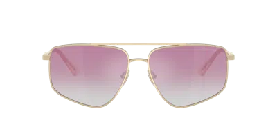 Jimmy Choo Woman Sunglass Jc4011 In Clear Gradient Fuxia Mirror Silver