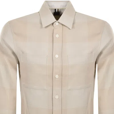 Hugo Boss Boss C Owen Overshirt Beige In Beige