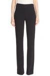 Theory Demitria Admiral Crepe Flare-leg Pants In Black