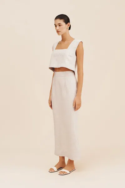 The Posse Caleb Crop Top In Natural