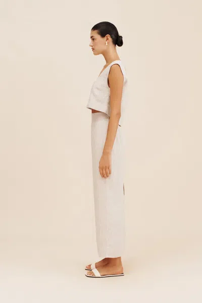The Posse Caleb Crop Top In Natural