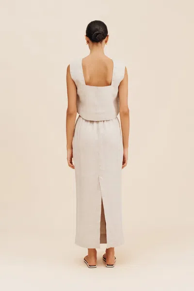 The Posse Caleb Crop Top In Natural