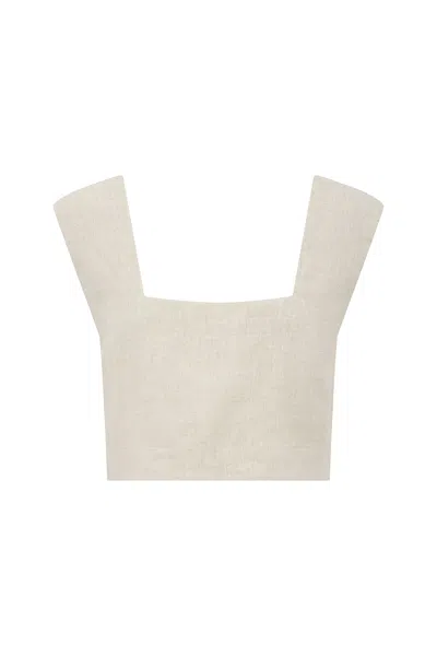 The Posse Caleb Crop Top In Natural
