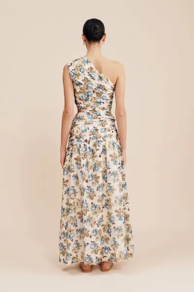 Shop The Posse Joslin One Shoulder Dress In Meadow