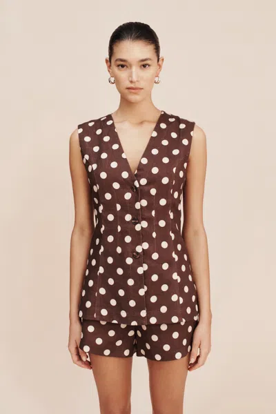 Shop The Posse Lori Vest In Polka Dot