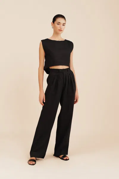 Shop The Posse Louis Trouser In Black