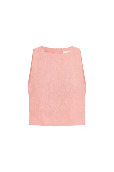 Shop The Posse Poppy Top In Pink Salt