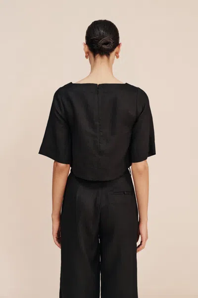 The Posse Shay Top In Black