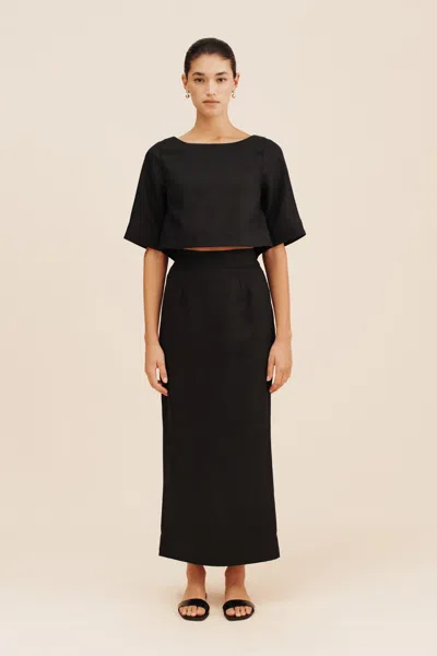 The Posse Shay Top In Black