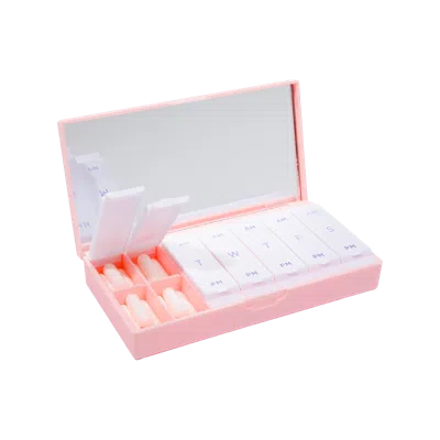 Port And Polish Pink Am/pm Pill Box