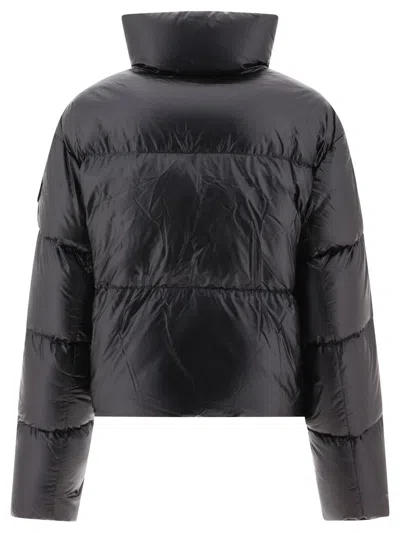 Canada Goose Womens Cypress Cropped Shell-down Puffer Jacket Black Xl In Black