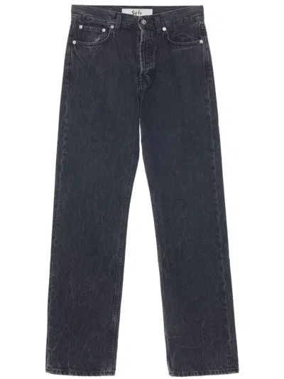 Séfr Black Classic Cut Jeans In 灰色