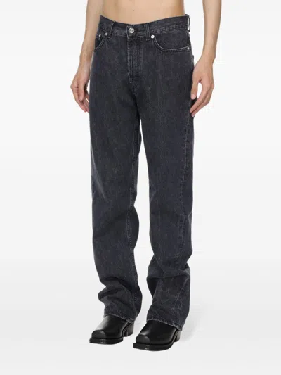 Séfr Black Classic Cut Jeans In 灰色